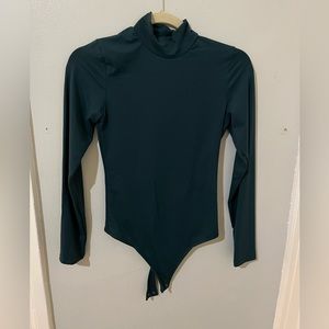 Abercrombie teal turtleneck bodysuit